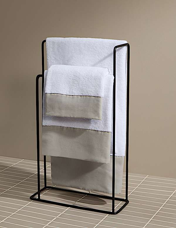 Pure Cotton Linen Border Towel - MX