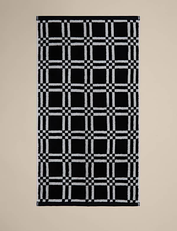 Kelly Hoppen Pure Cotton Geometric Towel - BN