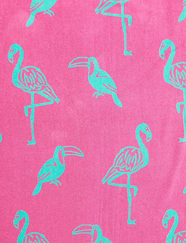 Pure Cotton Flamingo Beach Towel