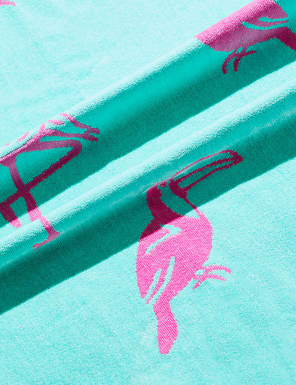 Pure Cotton Flamingo Beach Towel