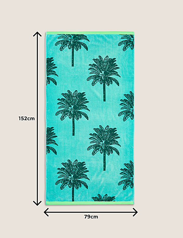 Pure Cotton Palm Beach Towel