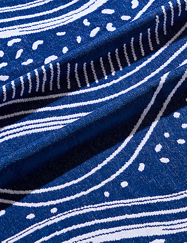 Pure Cotton Coastal Wave Beach Towel