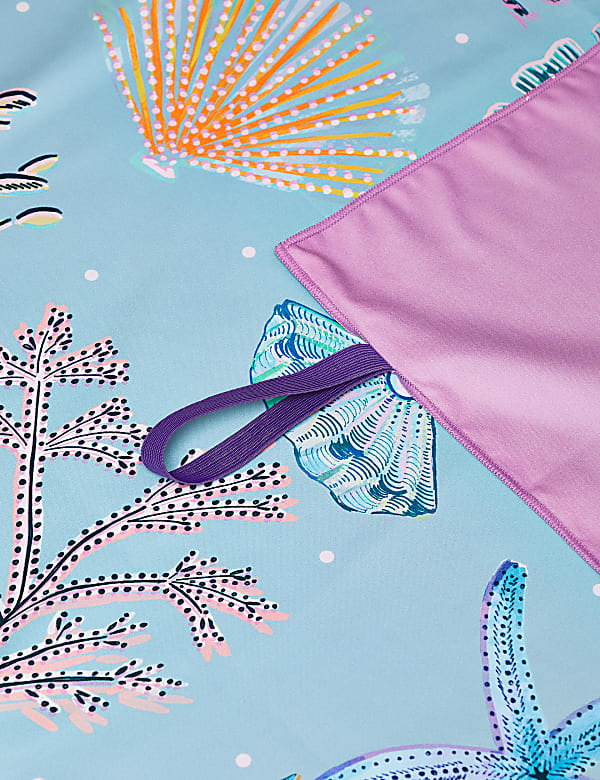 Microfibre Coral Beach Towel - ES