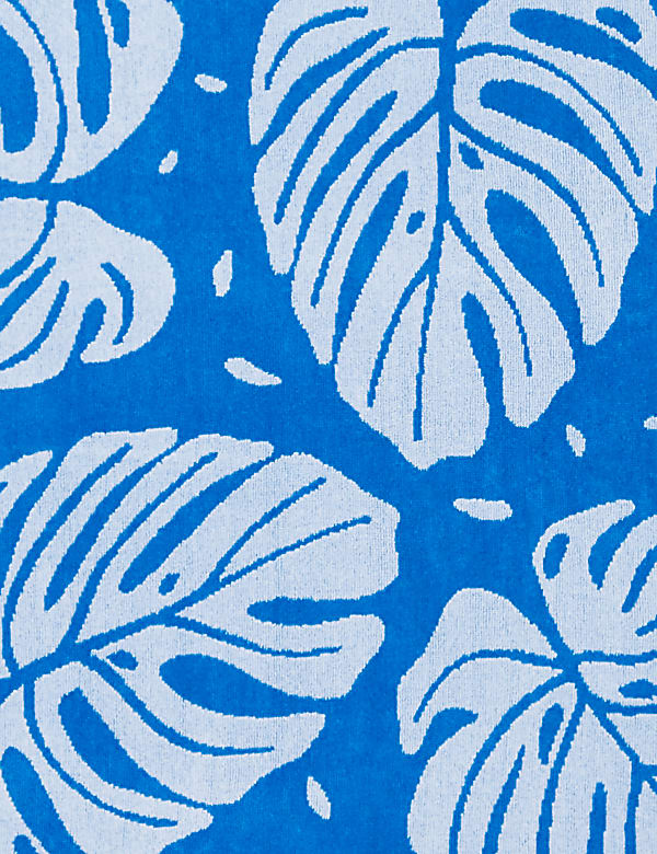 Pure Cotton Tropical Leaf Beach Towel