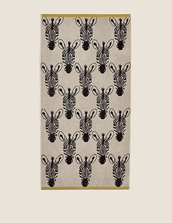 Pure Cotton Zebra Print Beach Towel