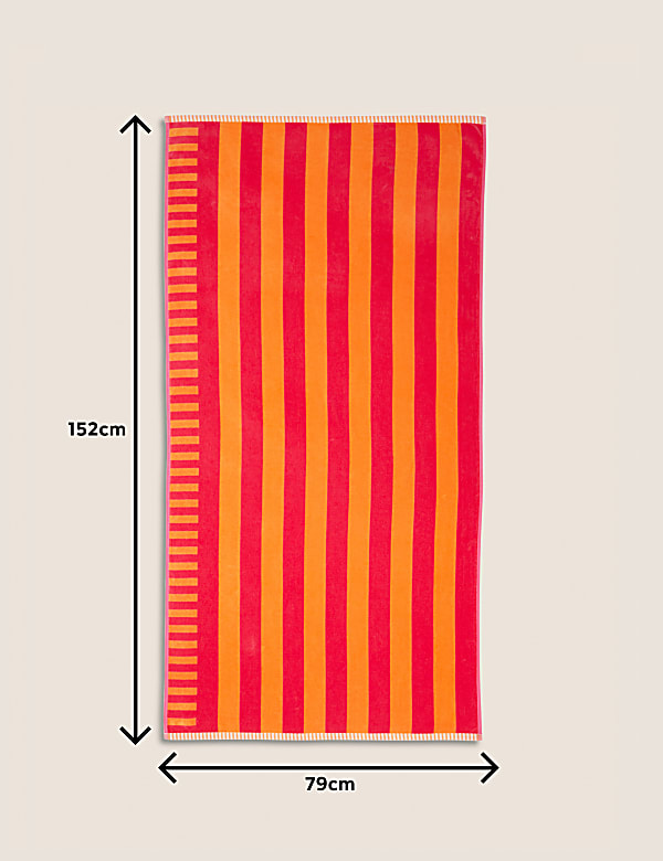 Pure Cotton Striped Beach Towel