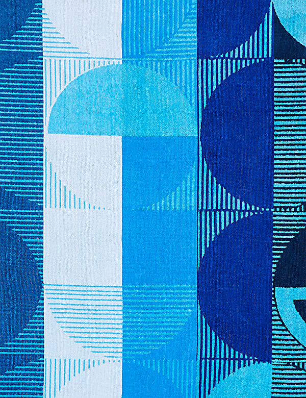 Pure Cotton Geometric Beach Towel