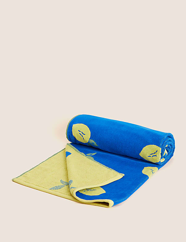Pure Cotton Lemon Beach Towel - GR