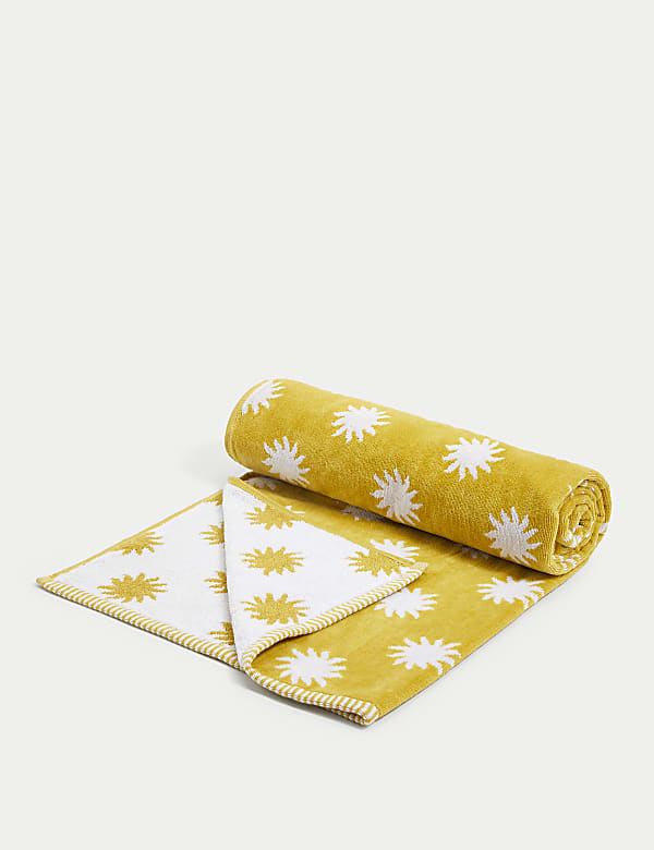 Handuk Pantai Katun Murni Motif Matahari - ID