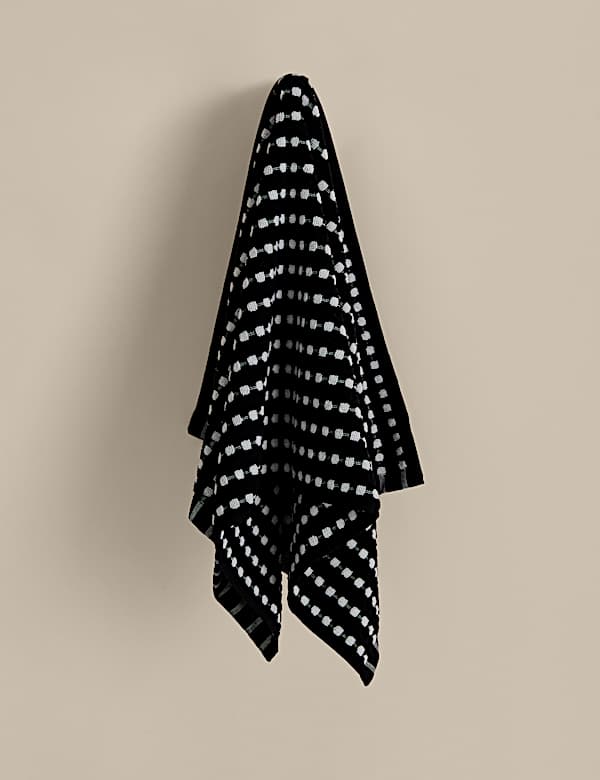 Pure Cotton Spotty Striped Towel - LT