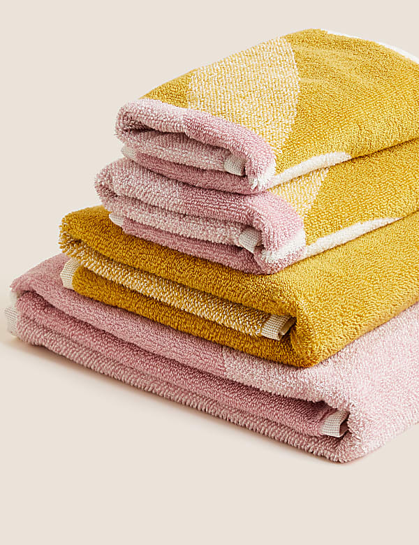 Pure Cotton Abstract Shapes Towel