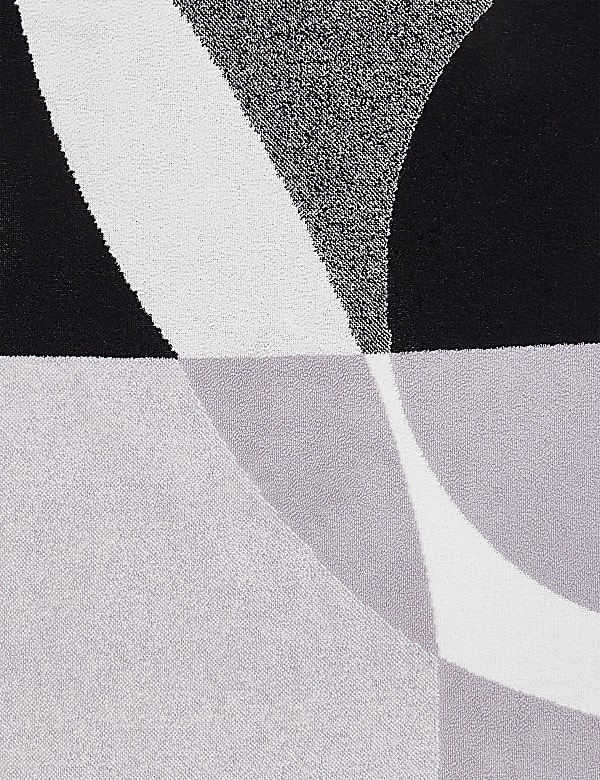 Pure Cotton Abstract Shapes Towel - GR