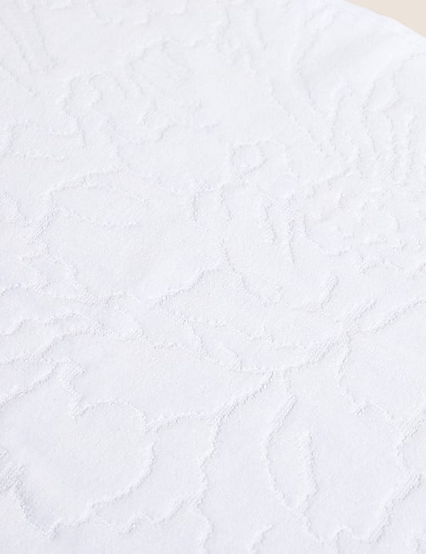 Pure Cotton Linear Floral Towel - HU