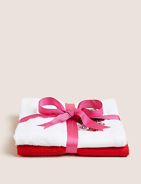 Set of 2 Pure Cotton Percy Pig™ Towels - NZ