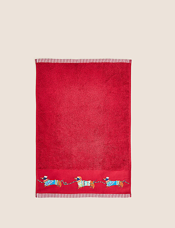Set of 2 Pure Cotton Christmas Towels - GR