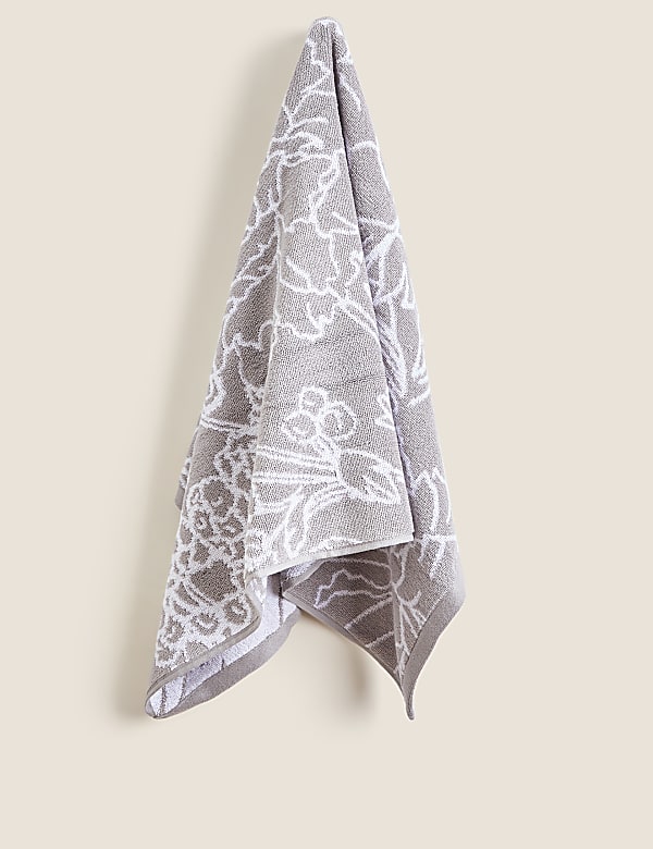 Pure Cotton Floral Towel