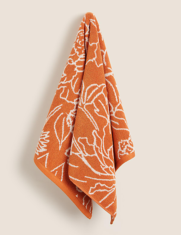 Pure Cotton Floral Towel
