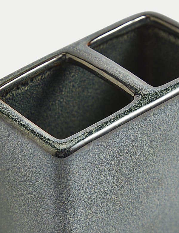 Ceramic Glazed Toothbrush Holder - CN