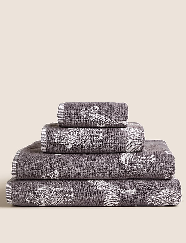 Pure Cotton Zebra Towel