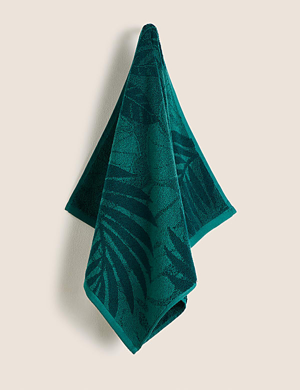 Pure Cotton Palm Print Towel