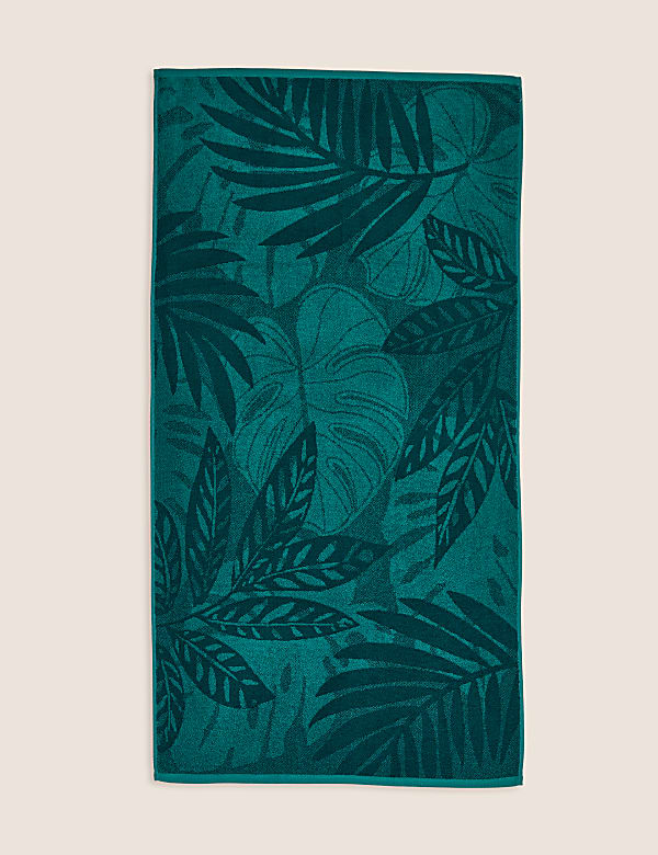 Pure Cotton Palm Print Towel