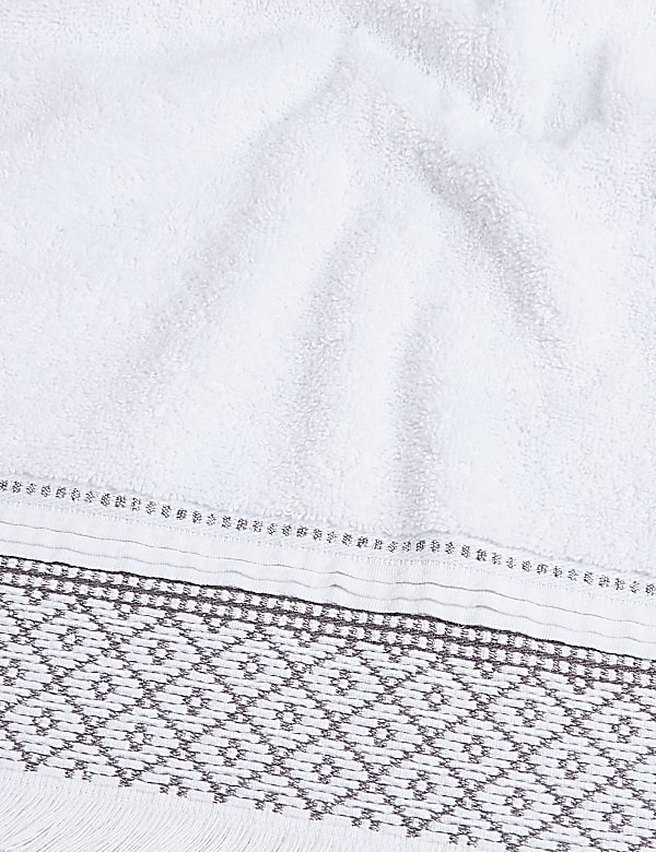 Pure Cotton Aztec Border Towel