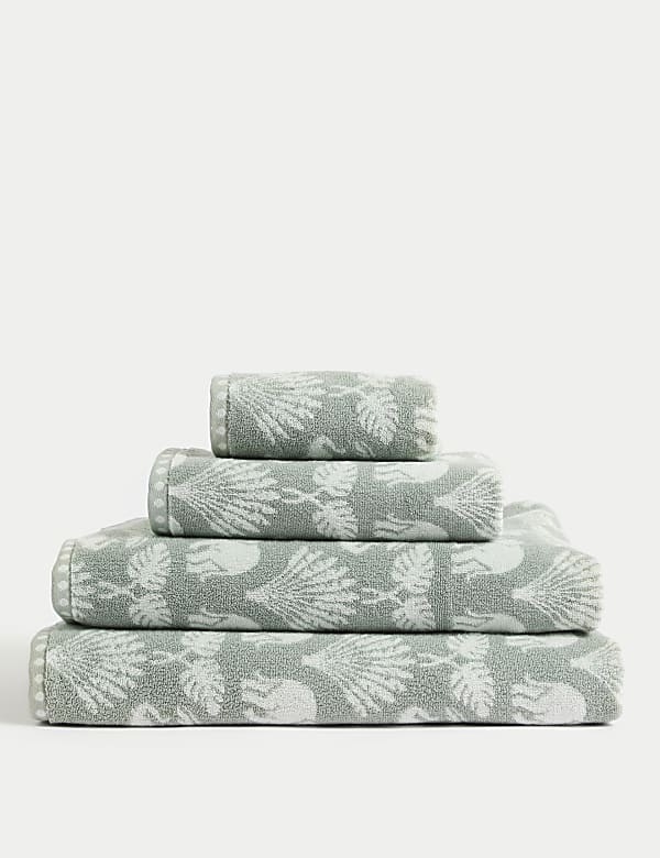 Pure Cotton Elephant Palm Towel - NO