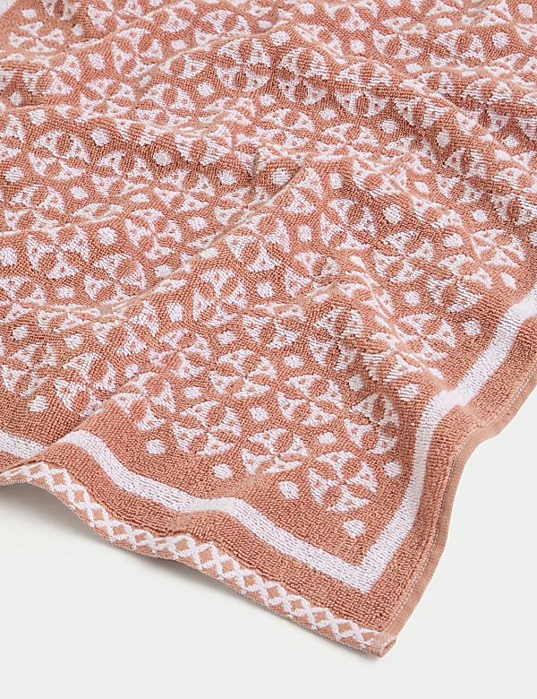 Pure Cotton Geometric Circle Towel - CH