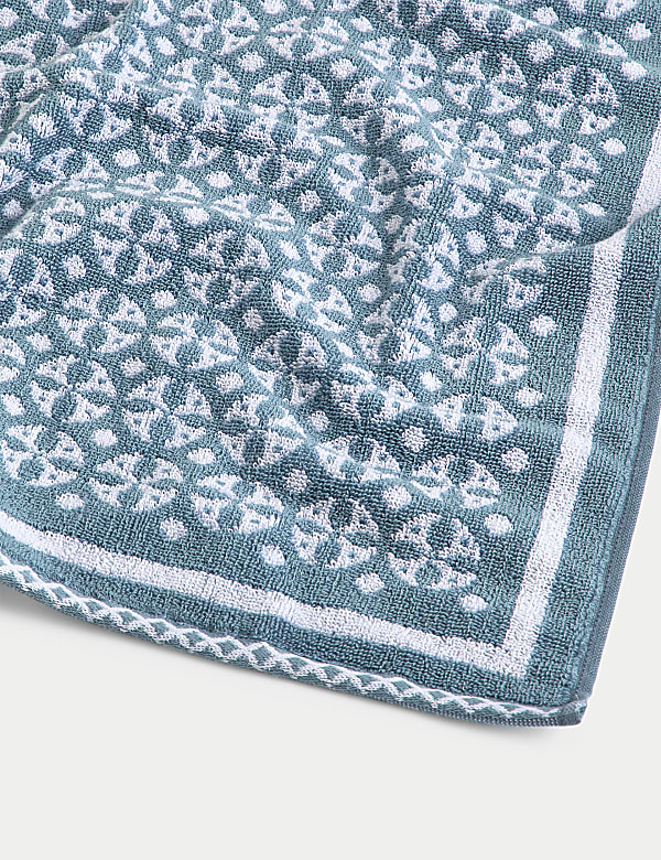 Pure Cotton Geometric Circle Towel - IS