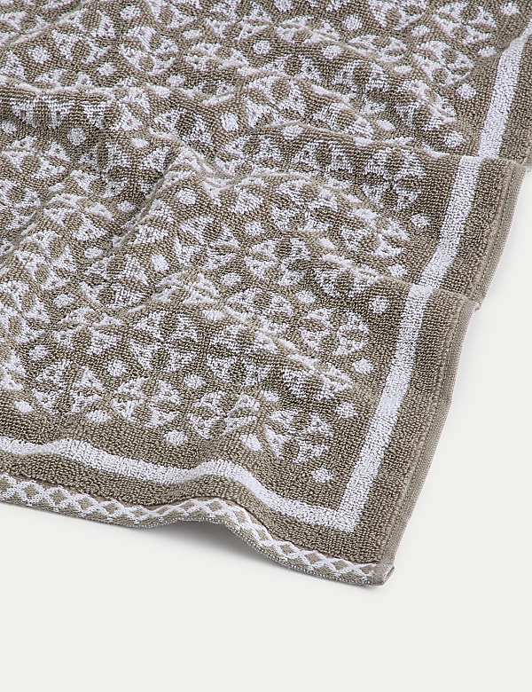 Pure Cotton Geometric Circle Towel - LV