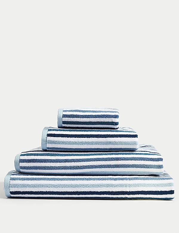 Pure Cotton Striped Towel - IS