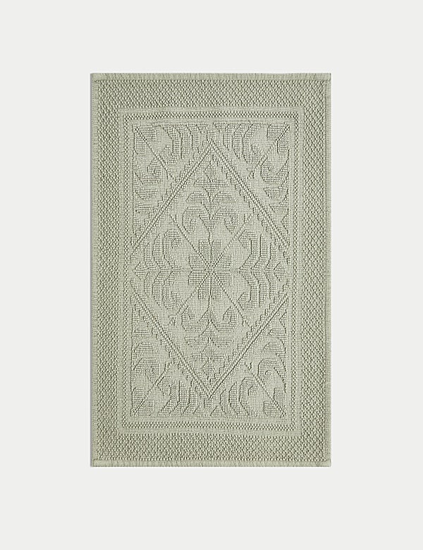 Pure Cotton Damask Bath Mat - PL