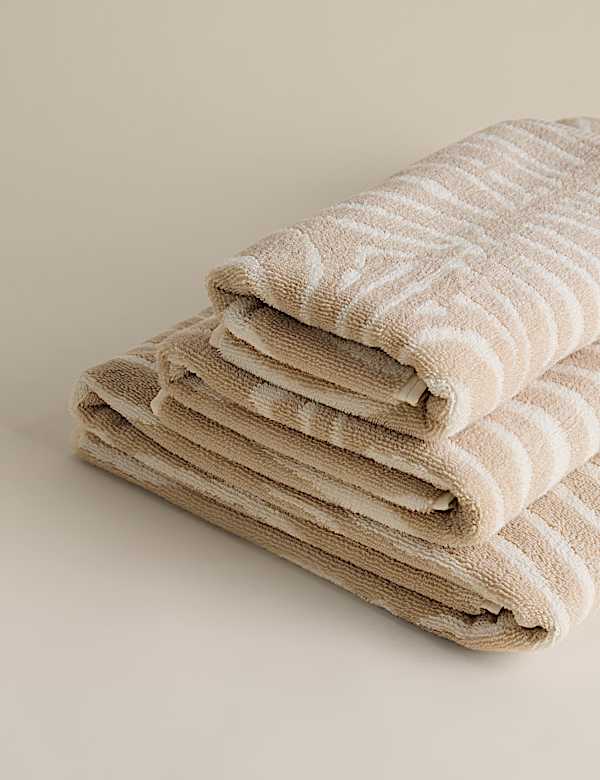Pure Cotton Zebra Patterned Towel - ES