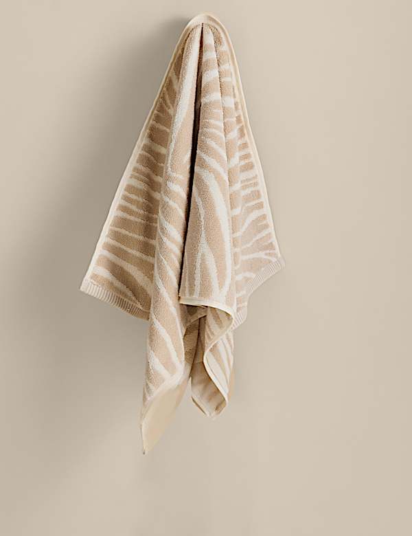 Pure Cotton Zebra Patterned Towel - ES