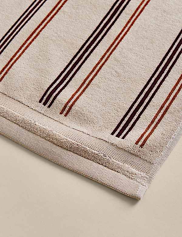 Pure Cotton Striped Velour Towel - JP