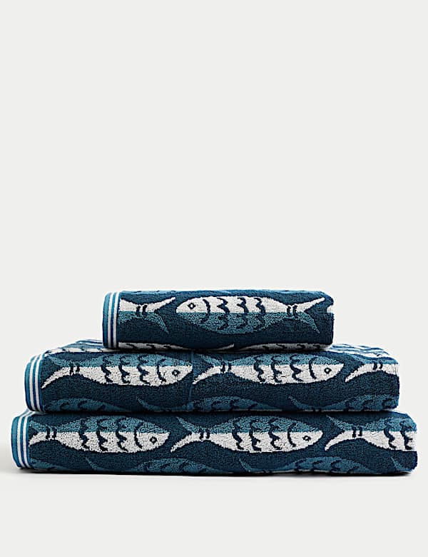 Pure Cotton Sardines Towel - CA