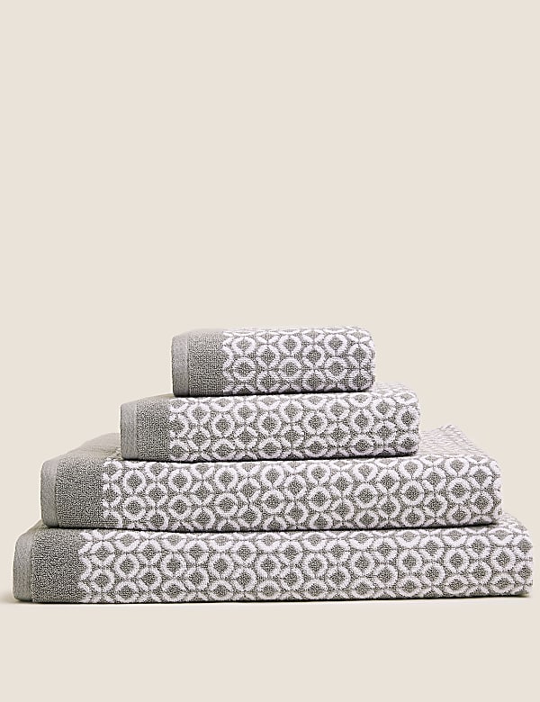 Pure Cotton Repeat Links Towel - CH