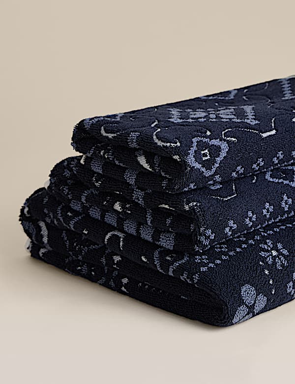 Pure Cotton Tie Print Towel - PL