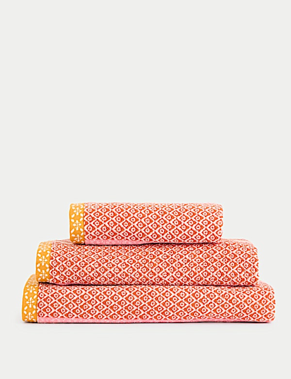 Serviette 100 % coton à motif carreau - CH