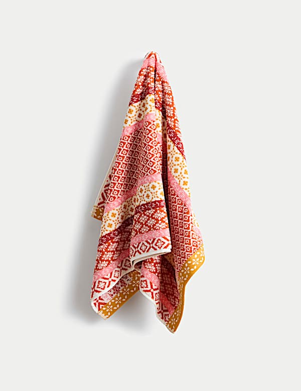 Serviette 100 % coton à motif carreau - CH