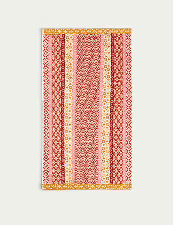 Serviette 100 % coton à motif carreau - CH