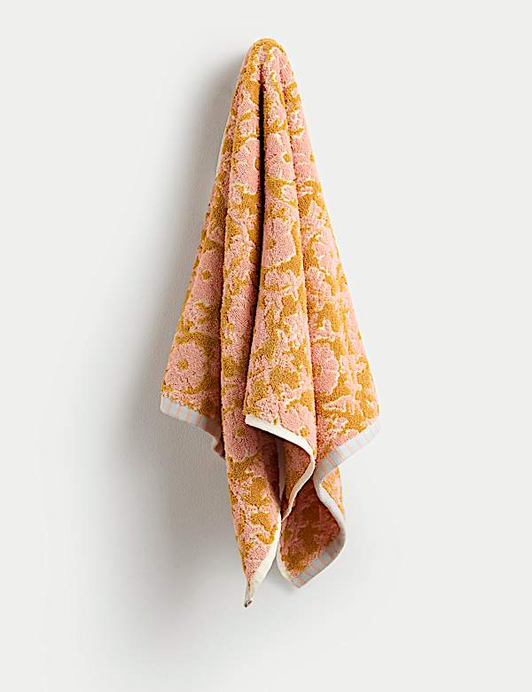 Pure Cotton Silhouette Floral Towel - AU