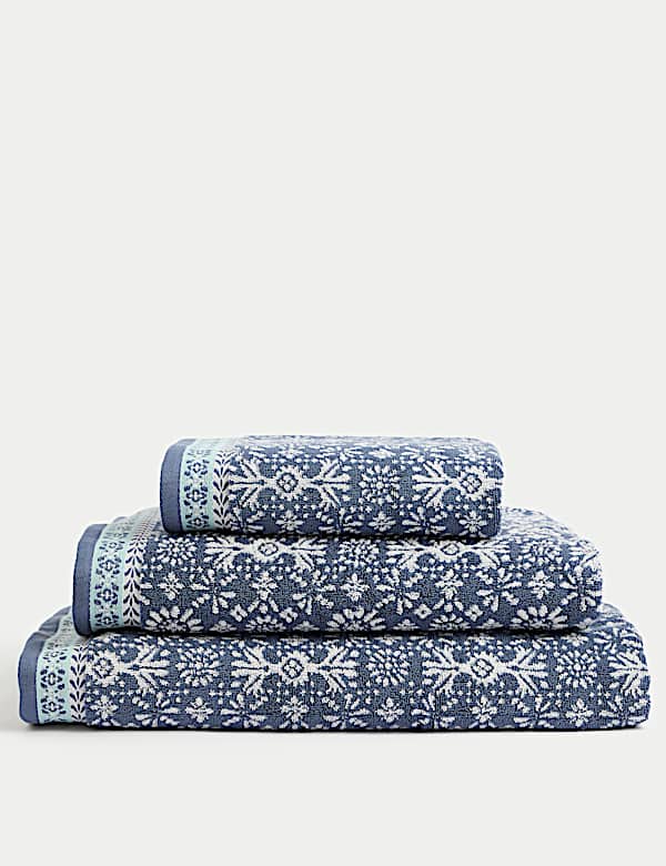 Serviette 100 % coton à motif géométrique décoratif - FR