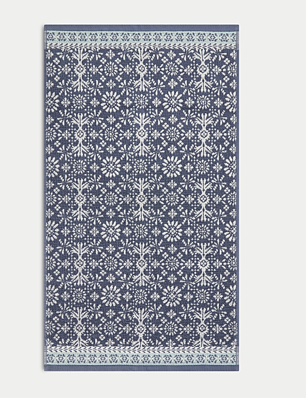 Serviette 100 % coton à motif géométrique décoratif - FR