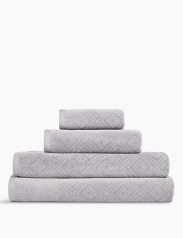 Cotton Rich Diamond Shimmer Towel - AT