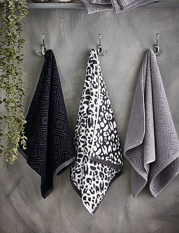 Buy Pure Cotton Leopard Print Towel at Marks Spencer