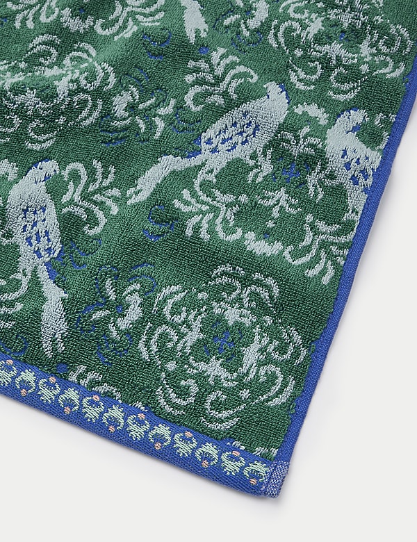 Ručník z čisté bavlny s motivem papouška - CZ