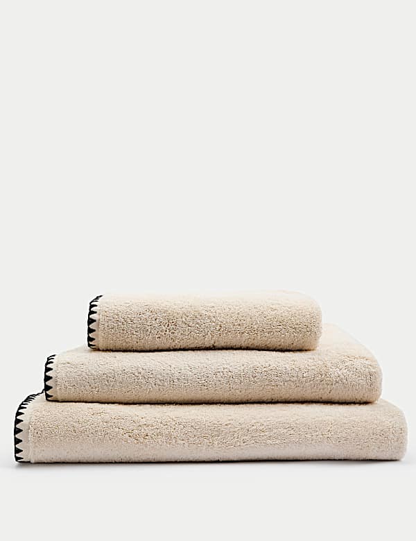 Pure Cotton Blanket Stitch Towel - VN