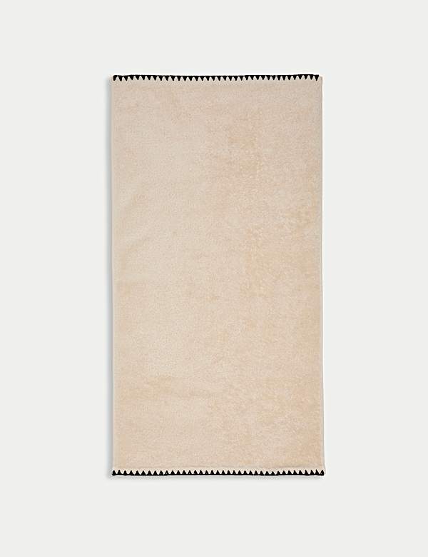 Pure Cotton Blanket Stitch Towel - FR