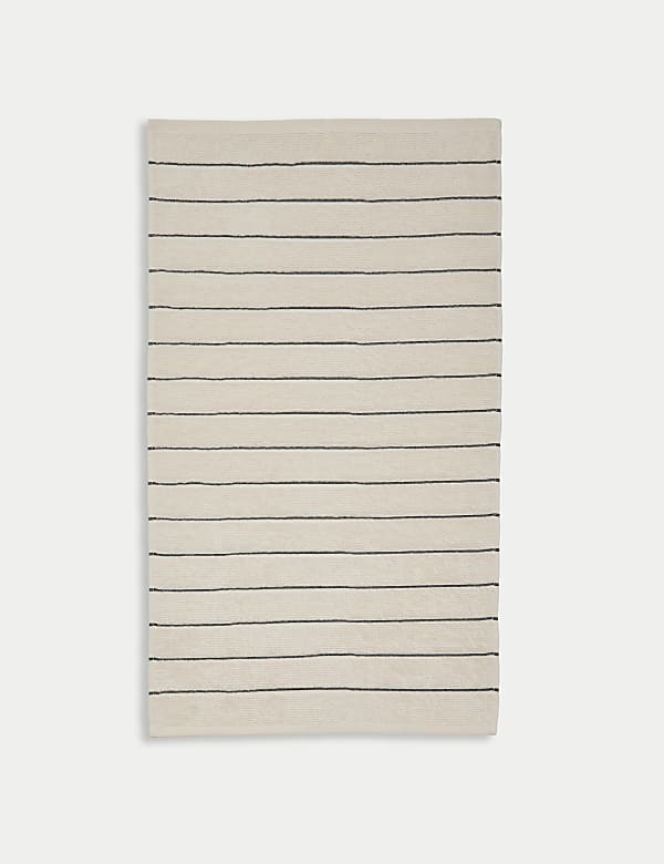 Pure Cotton Textured Striped Towel - KG